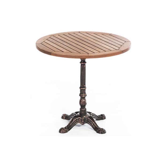 yuvarlak-tablali-dokum-ayakli-teak-masa-tkm1325